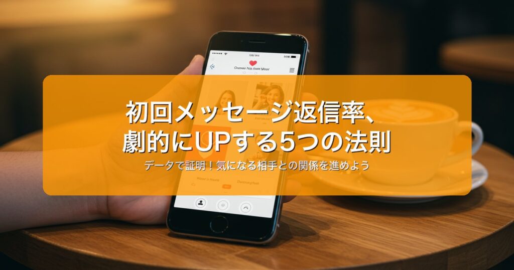 初回メッセージ返信率を上げる5つの法則【データ付き】